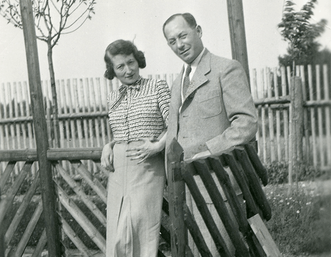 Paul und Hedy Strnad, aufgenommen vor dem Krieg in Prag 