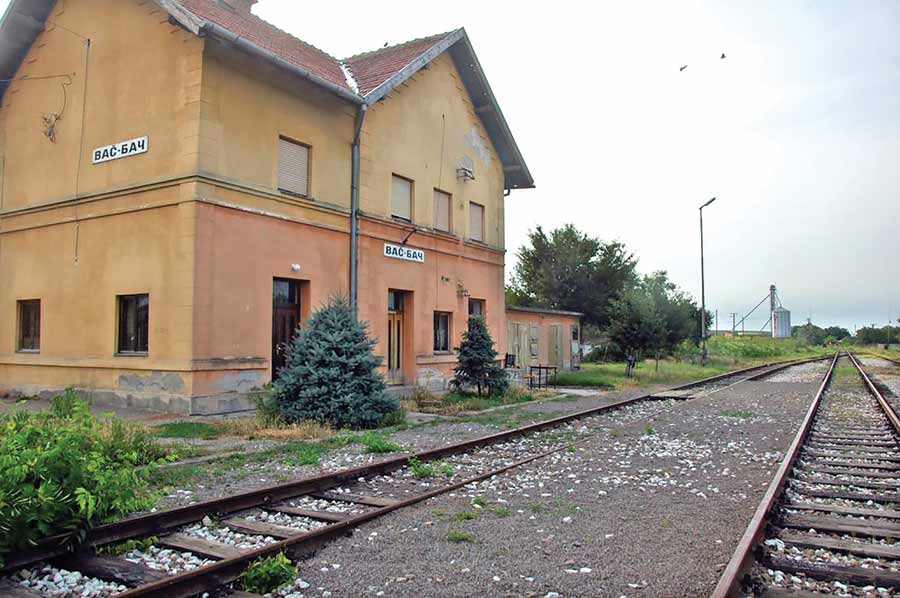 CLOSED IN EARLY 1990s: The railway station in Bač