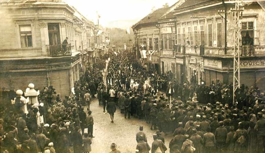 The entry of the Serbian Army into Novi Sad on November 9th, 1918