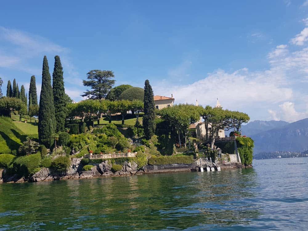 One of the many villas on the shores of Lake Como