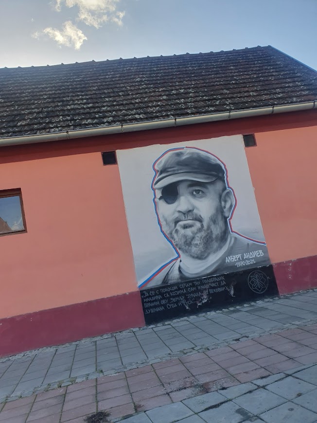 RUSKI SNAJPERISTA NA KOSOVU: Mural Albertu Andijevu