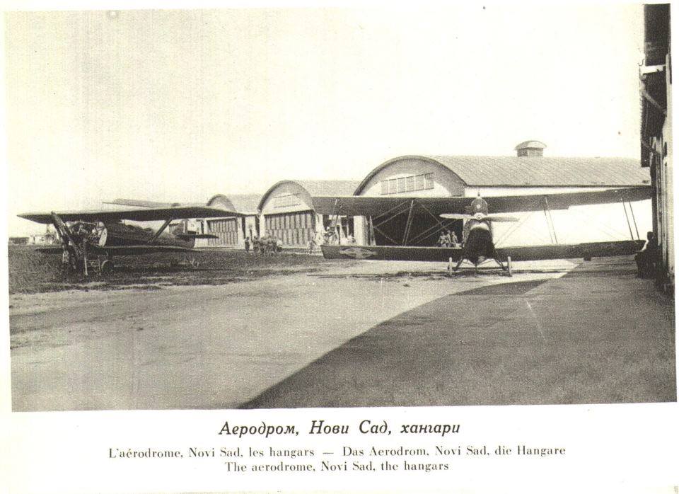 Aerodrom Jugovićevo, hangari, 1928.