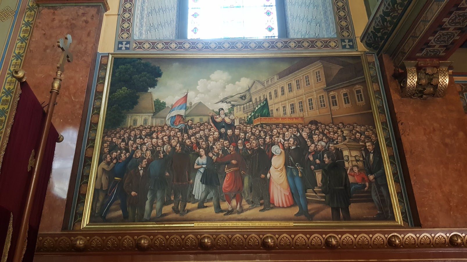 "Majska skupština": Kopija čuvene slike u Sabornoj crkvi u Sremskim Karlovcima